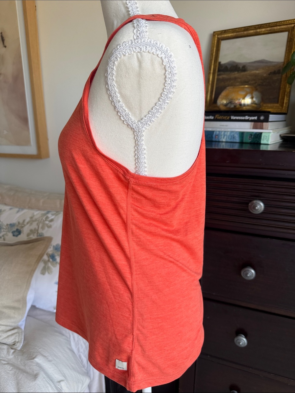 Vuori Racer Back Tank Top - Orange in size Medium - Picture 3 of 5